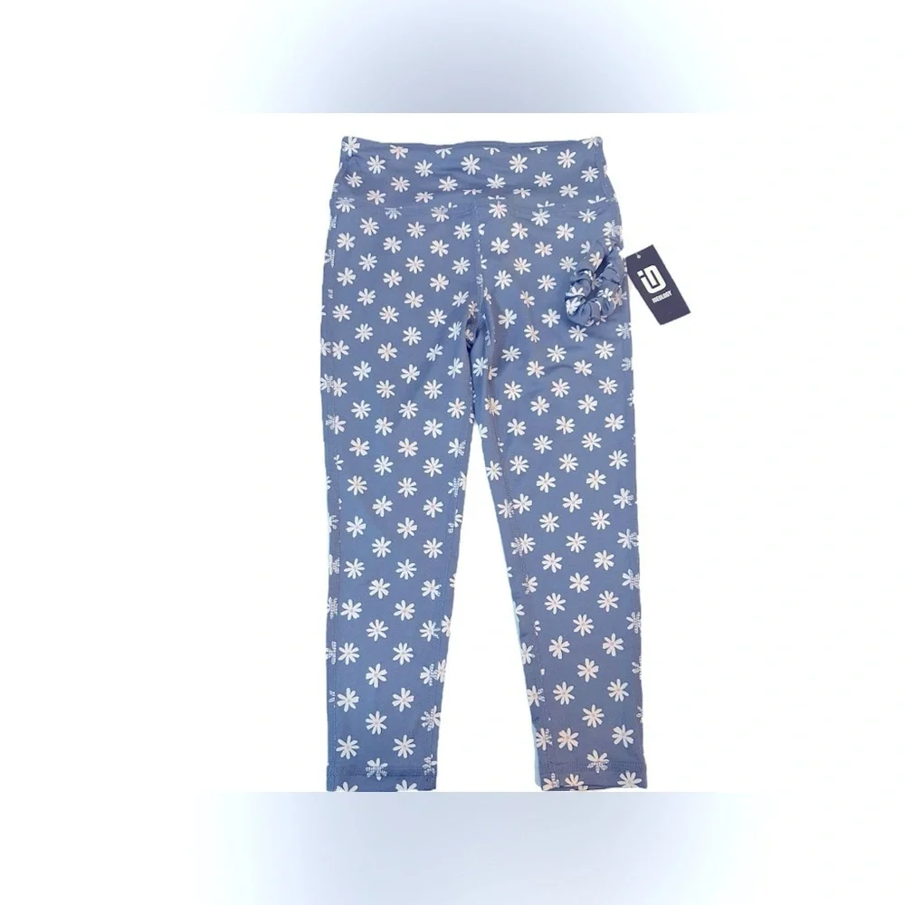 Ideology Blue and White Daisy Print Leggings